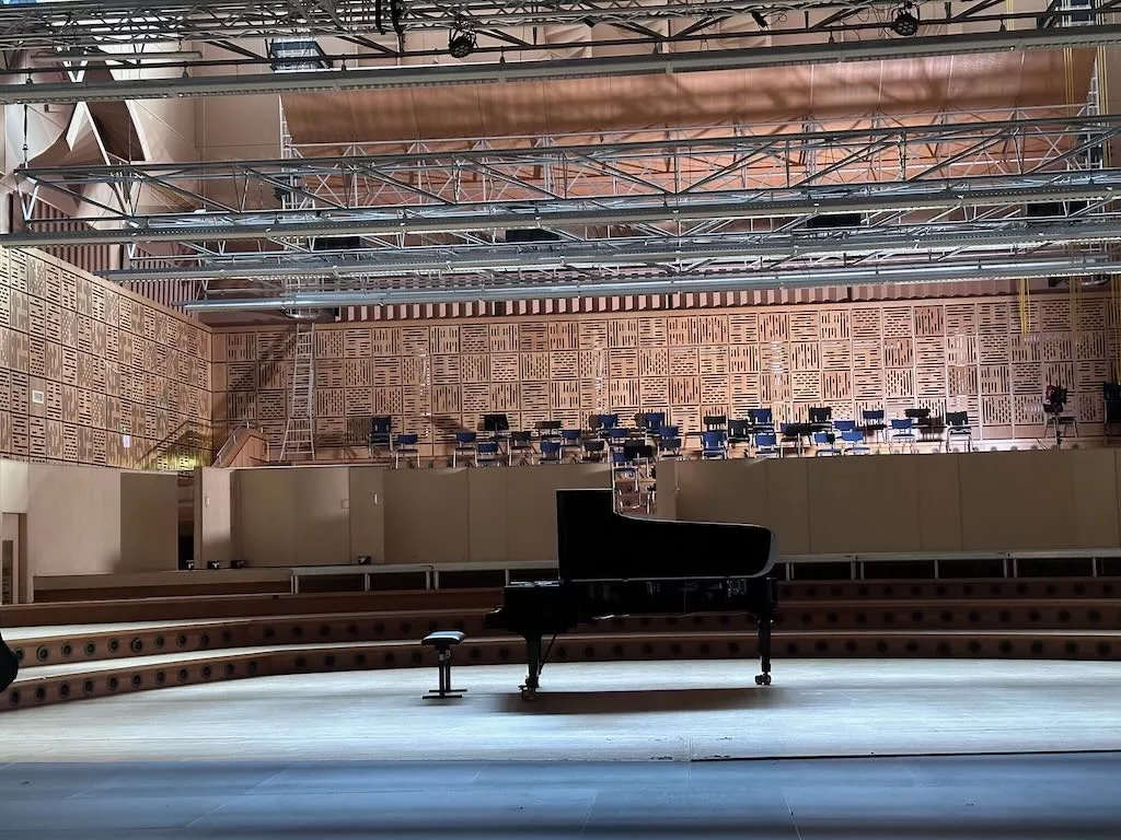 Grand Piano in a big studio