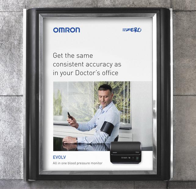 OMRON Healthcare - Global rebrand - Billboard