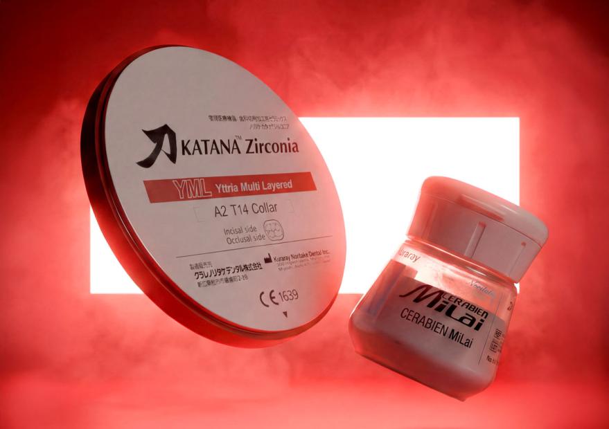 Kuraray Noritake - KATANA YML zirconia and CERABIEN MiLai