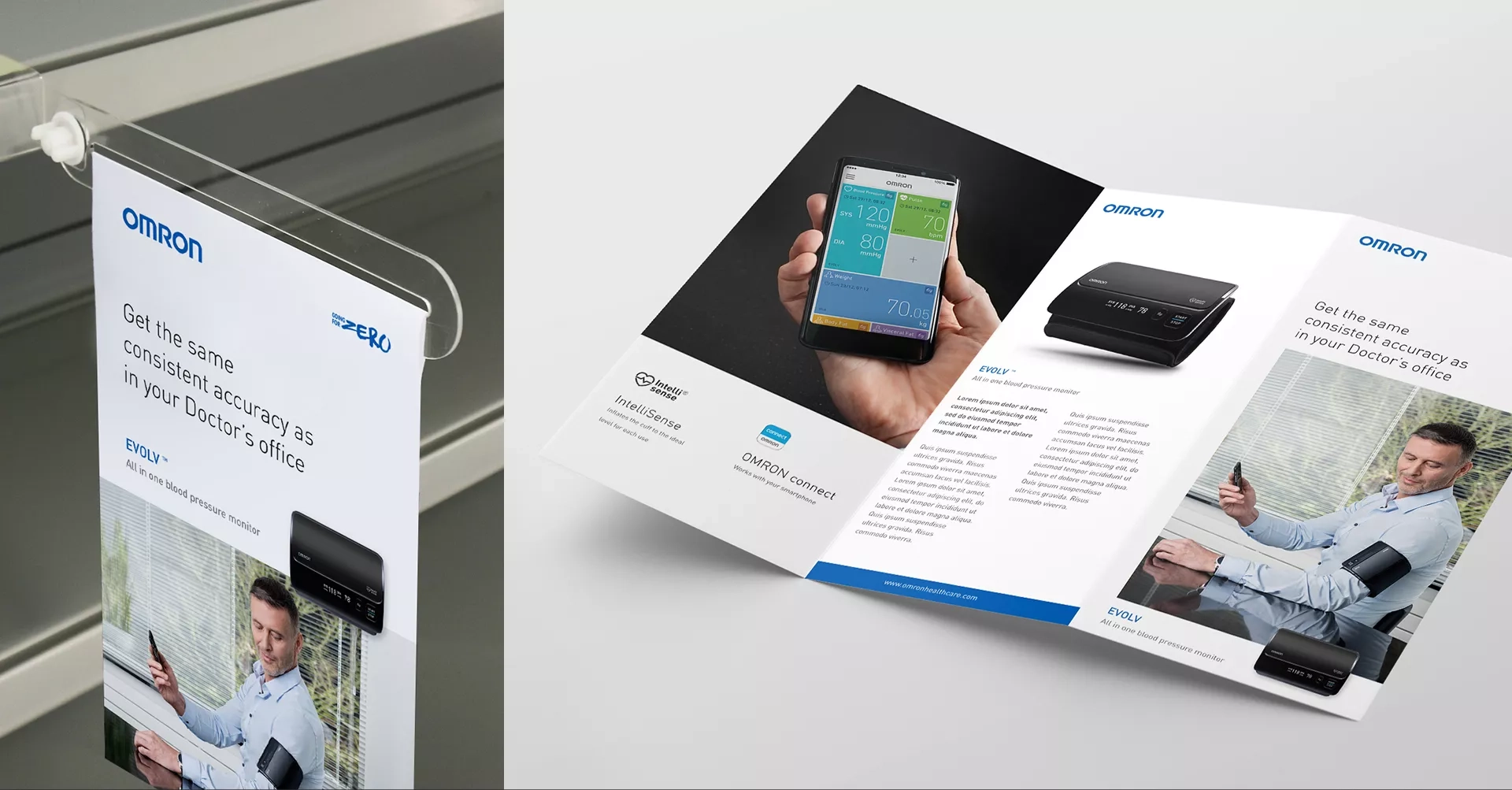 OMRON Healthcare - Global rebrand - Print materials