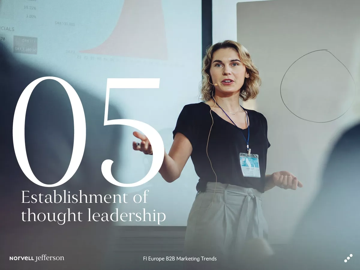 fi europe b2b marketing trends establishment of though leadership
