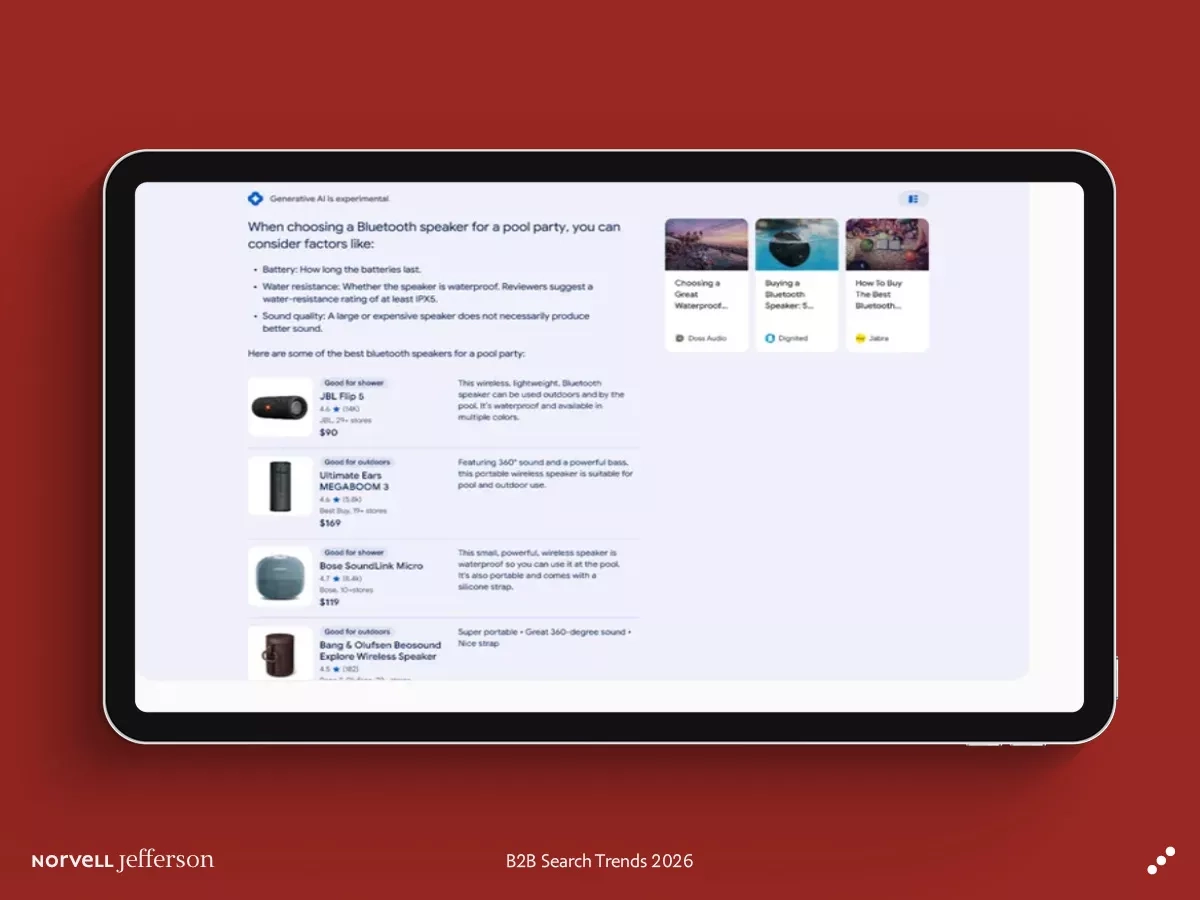 b2b search trends 2026 the future of search with ai